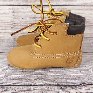 Brown Lace Up Round Toe Ankle Boots 